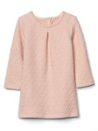 Gap Zig Zag Jacquard Dress - Murmur Pink