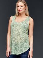 Gap Starry Linen Tank - Desert Sage