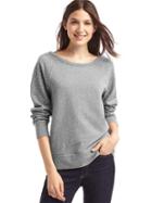 Gap Women Dot Print Pullover Sweatshirt - Heather Grey