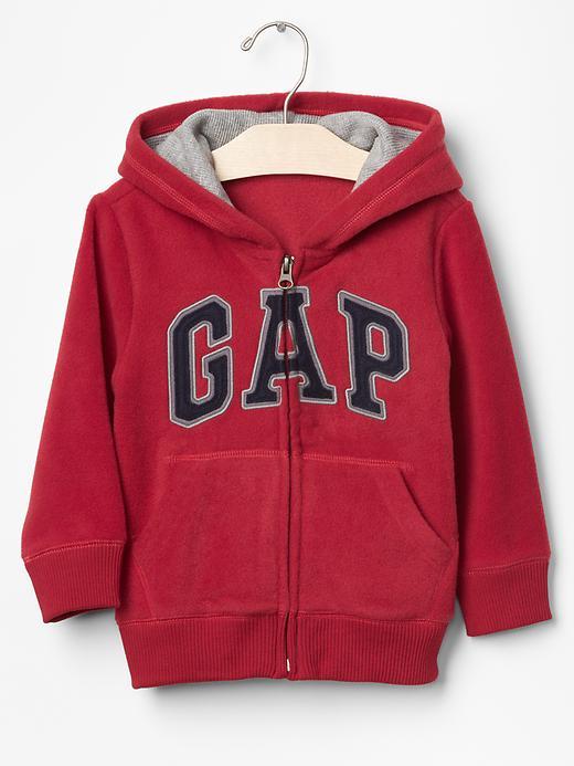 Gap Pro Fleece Logo Zip Hoodie - Lasalle Red