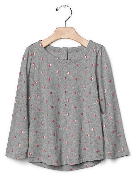 Gap Luxe Hi Lo Seam Tee - Stars