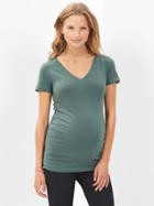 Gap Pure Body Short Sleeve V Neck T - District Green