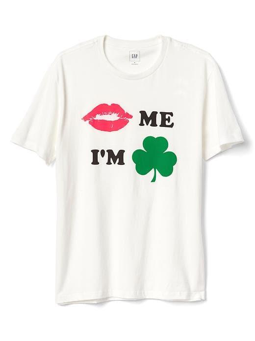 Gap Men St Pat's Lips Tee - White