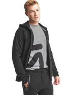 Gap Men Performance Cotton Zip Hoodie - Black