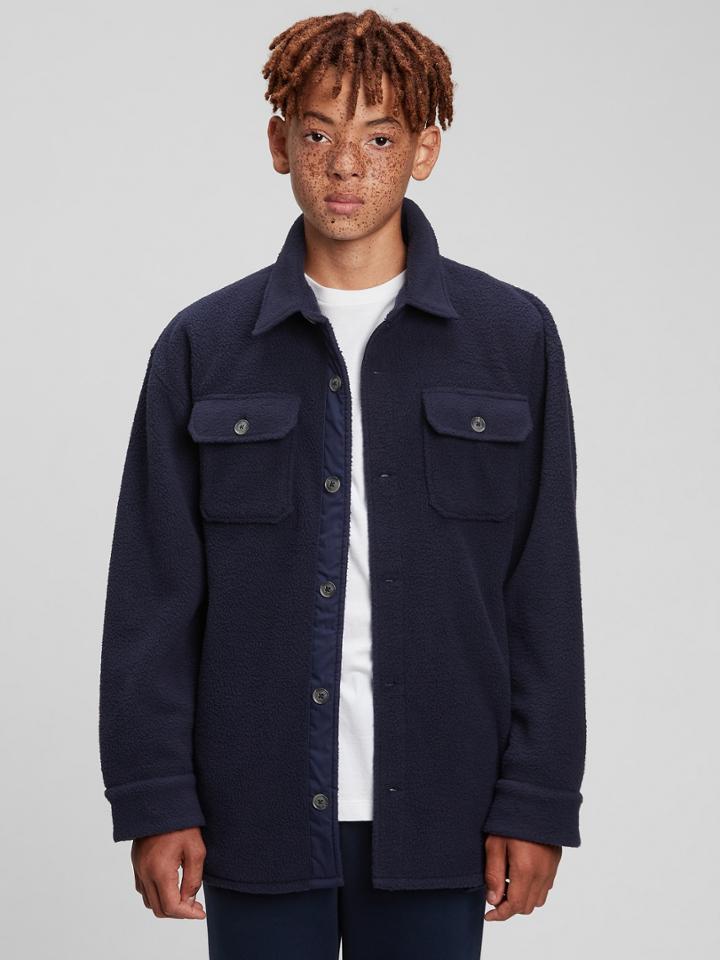 Teen Sherpa Shirt Jacket