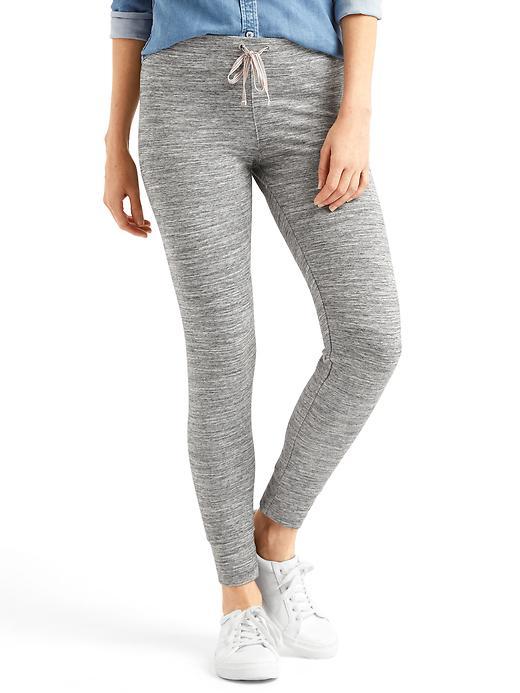 Gap Women Soft Drawstring Leggings - Grey Marl