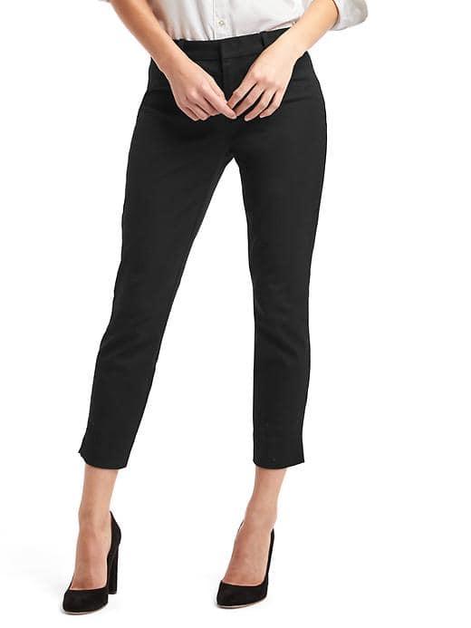 Gap Women Bi Stretch Skinny Ankle Crop Pants - True Black