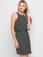 Gap Women Stripe Halter Dress - Black Stripe
