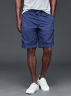 Gap Men Paperweight Jogger Shorts 10 - Comet Blue