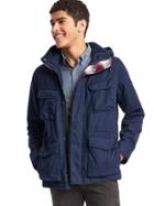 Gap Men + Pendleton Hooded Fatigue Jacket - True Indigo