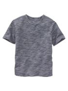 Gap Heathered Slub V Neck T - Blue Galaxy