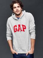 Gap Men Logo Pullover Hoodie - Grey