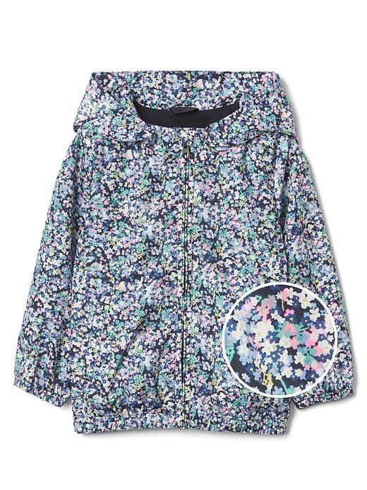 Gap Women Print Windbreaker - Navy Floral