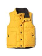 Gap Quilted Fleece Lined Vest - Yellow
