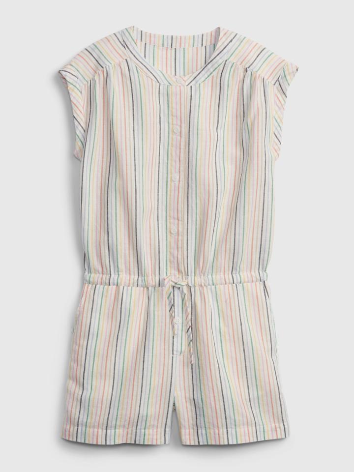Kids Button-front Romper