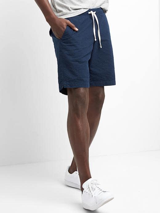 Gap Men Railroad Stripe Seersucker Shorts - Seersucker