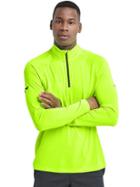 Gap Men Aeromesh Running Half Zip Pullover - Glow Worm Neon