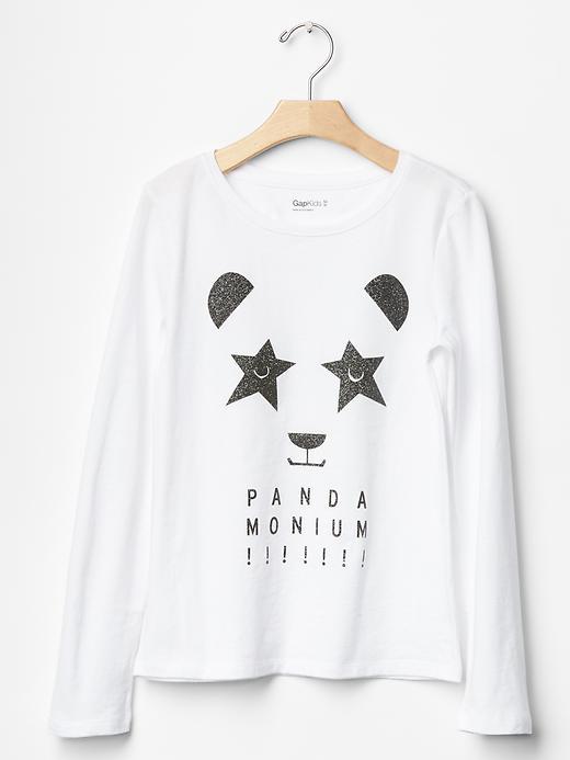Gap Glitter Graphic Tee - White