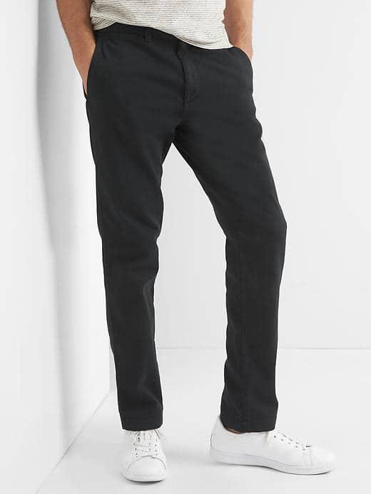 Gap Women Athletic Taper Khakis - Moonless Night