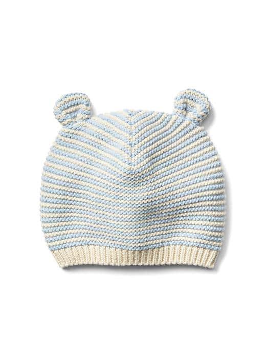 Gap Bear Knit Beanie - Blue Stripe