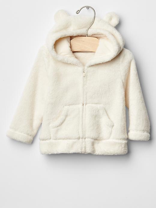 Gap Sherpa Bear Hoodie - Ivory Frost