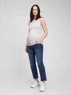 Maternity True Waistband Full Panel '90s Loose Jeans With Washwell