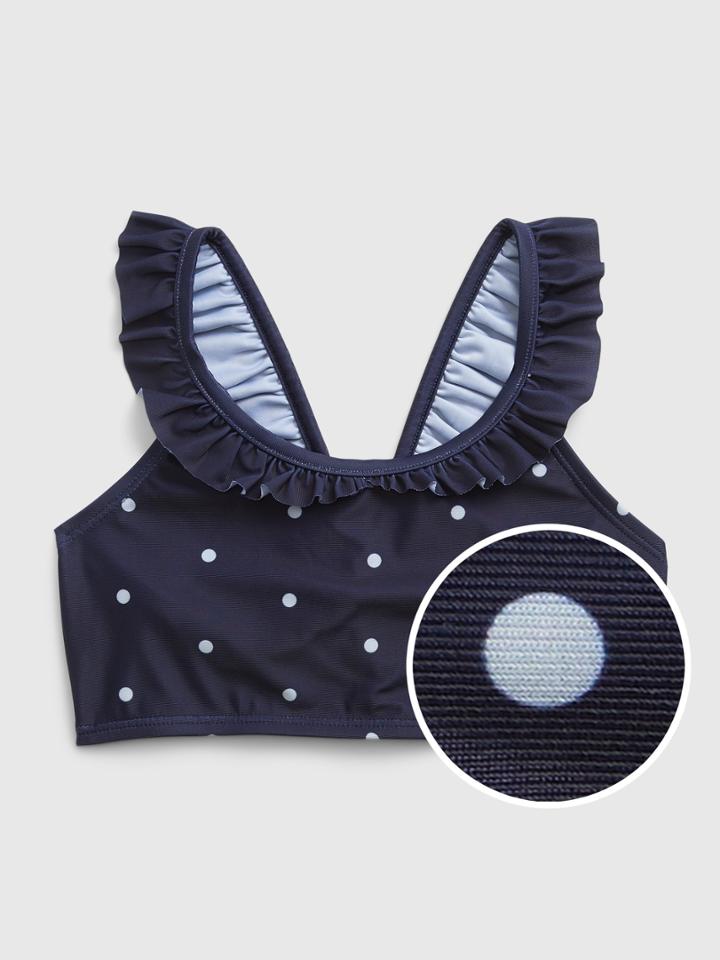 Kids Recycled Ruffle Bikini Swim Top