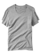 Gap Men Short Sleeved Crew 2 Pack - Heather Gray