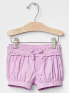 Gap Ruffle Trim Bubble Shorts - Gauzy Lilac