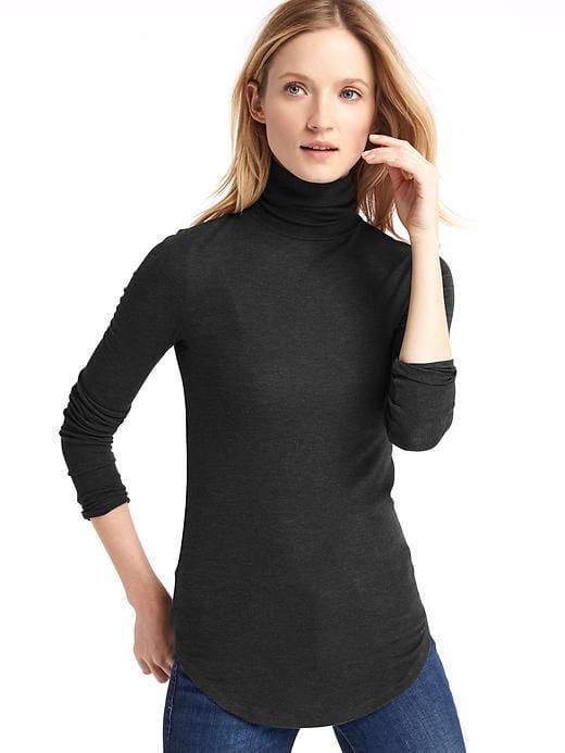 Gap Modal Rib Knit Turtleneck - True Black