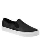 Gap Leather Slip On Sneakers - True Black
