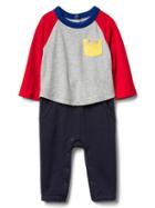 Gap Colorblock Pocket Double Layer One Piece - Gray