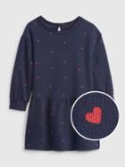 Toddler Long Sleeve Print Dress