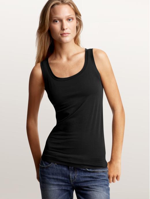 Gap Womens True Black Knit Pure Body Tank