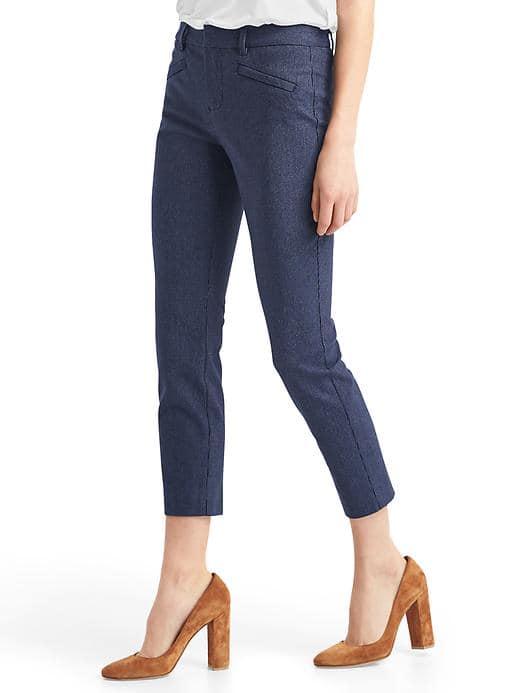 Gap Women Bi Stretch Skinny Ankle Pants - Dark Night