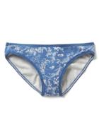 Gap Women Stretch Cotton Low Rise Bikini - Toile De Jouy Blue