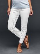 Gap Stretch 1969 Demi Panel True Skinny Ankle Jeans - White