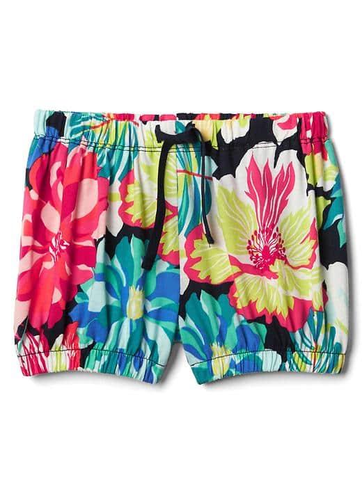 Gap Jersey Bubble Shorts - Big Floral