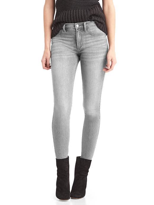 Gap Women High Stretch 1969 Legging Jeans - Grey Denim
