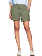 Gap Boyfriend Roll Up Shorts - Cactus