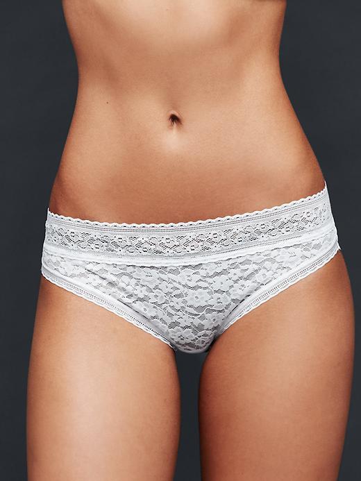 Gap Women Soft Lace Bikini - White