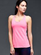 Gap Women Gapfit Interlace Back Tank - Neon Impulsive Pink