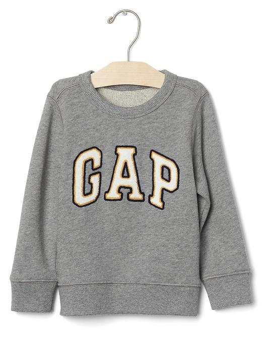 Gap Sherpa Logo Sweatshirt - Grey Heather