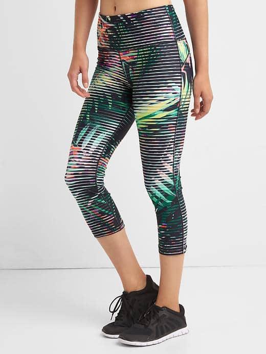 Gap Women Gfast Crossgrain Capris - Tropical Green