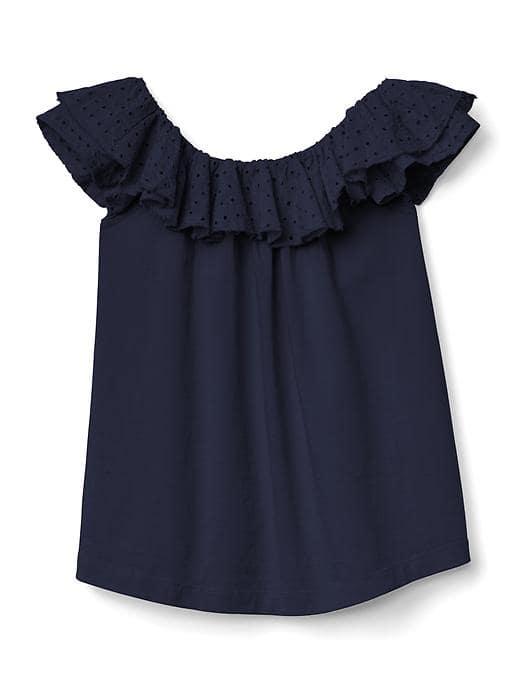 Gap Eyelet Flutter Tee - Blue Galaxy