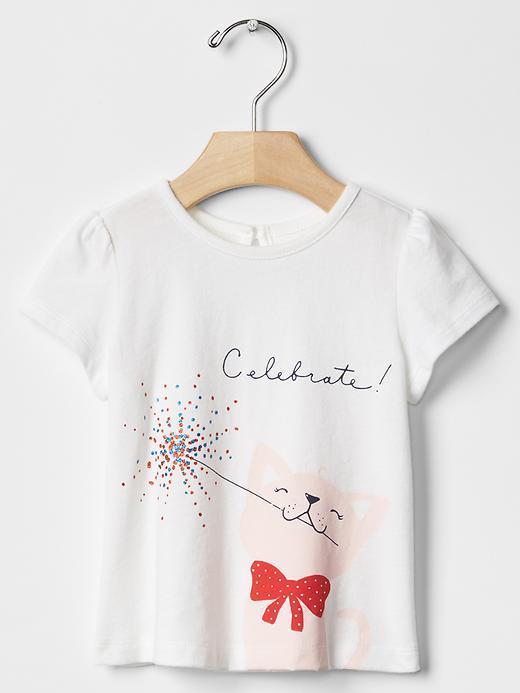Gap Americana Sparkler Tee - White
