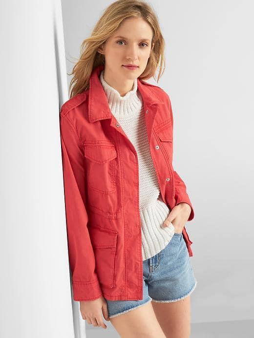 Gap Utility Jacket - Spring Coral