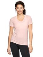 Gap Gapfit Breathe V Neck T - Pink Cameo