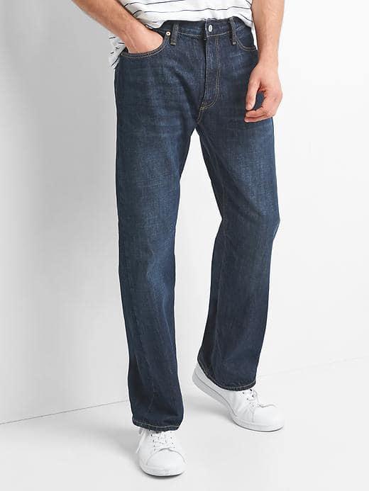 Gap Men Relaxed Fit Jeans - Medium Authentic Indigo