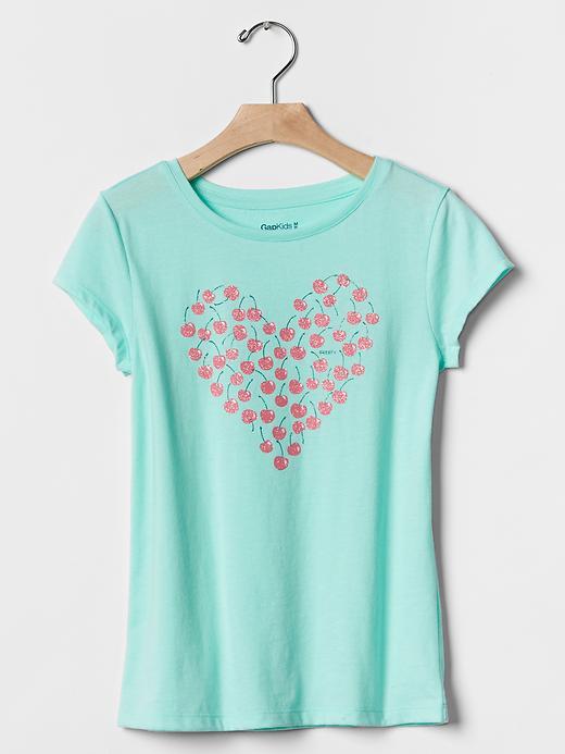 Gap Embellished Graphic Tee - Shore Blue